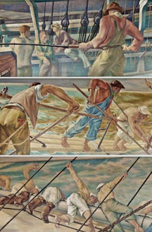 New London Post Office Murals by La Farge